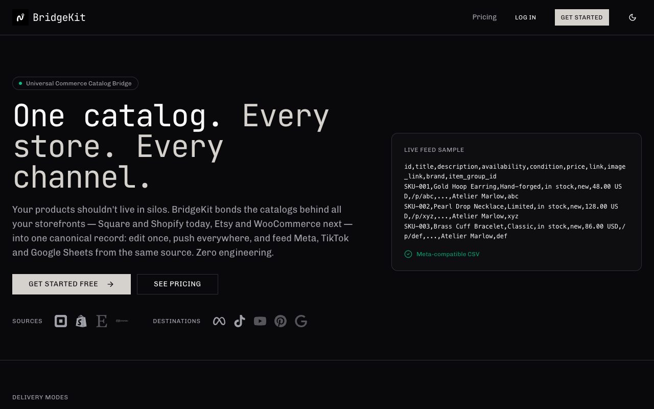 BridgeKit's homepage